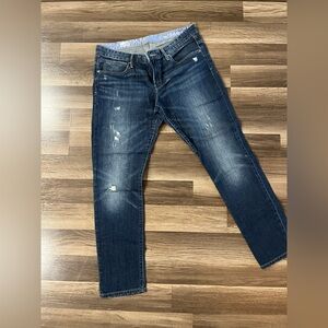 GAP Women's Slouchy Straight Jeans - Dark Blue